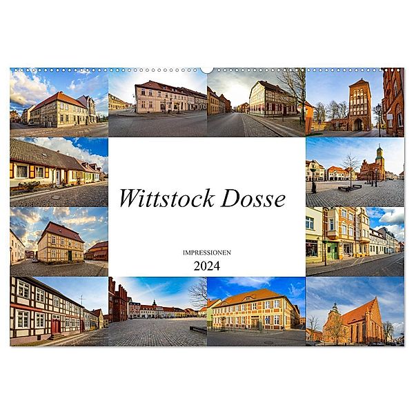 Wittstock Dosse Impressionen (Wandkalender 2024 DIN A2 quer), CALVENDO Monatskalender, Dirk Meutzner