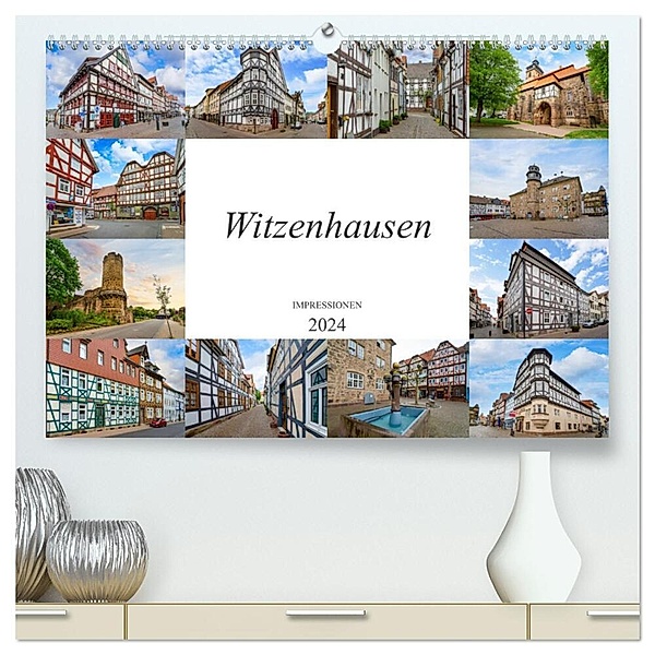 Witzenhausen Impressionen (hochwertiger Premium Wandkalender 2024 DIN A2 quer), Kunstdruck in Hochglanz, Dirk Meutzner