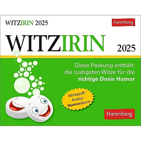 Witzirin Tagesabreisskalender 2025 - Diese Packung enthält: die lustigsten Witze für die tägliche Dosis Humor