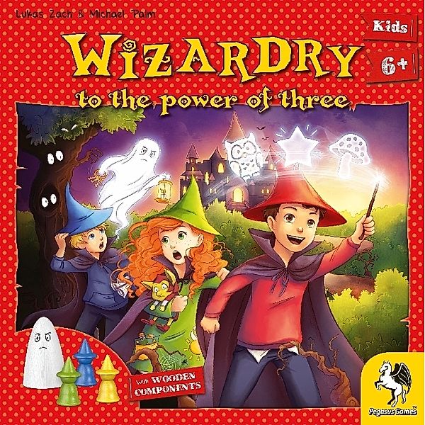 Pegasus Spiele Wizardy to the power of three (Kinderspiel), Lukas Zach, Michael Palm