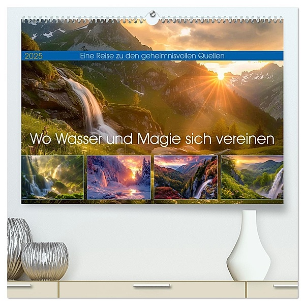Wo Wasser und Magie sich vereinen (hochwertiger Premium Wandkalender 2025 DIN A2 quer), Kunstdruck in Hochglanz, Calvendo, Steffen Gierok-Latniak
