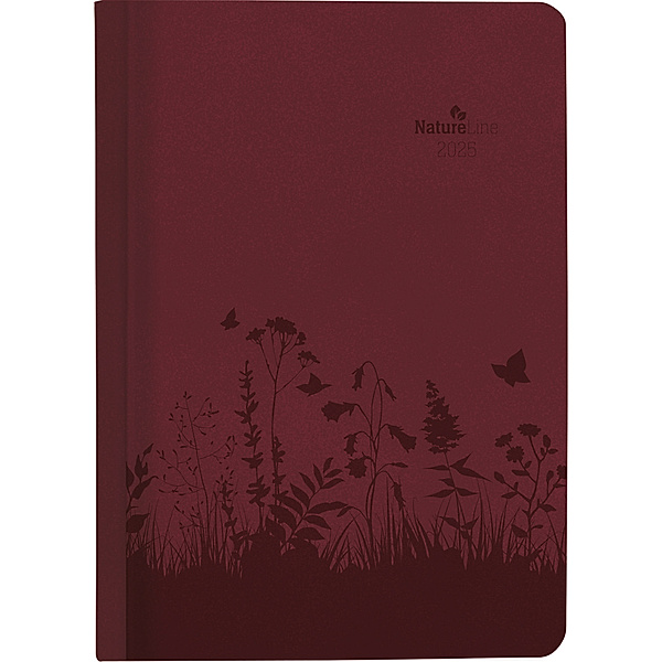 Wochen-Minitimer Nature Line Flower 2025 - Taschen-Kalender A6 - 1 Woche 2 Seiten - 192 Seiten - Umwelt-Kalender - mit Hardcover - Alpha Edition