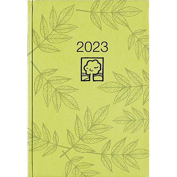 Wochenbuch grün 2023 - Bürokalender 14,6x21 cm - 1 Woche auf 2 Seiten - 128 Seiten - mit Eckperforation - Notizbuch - Bl