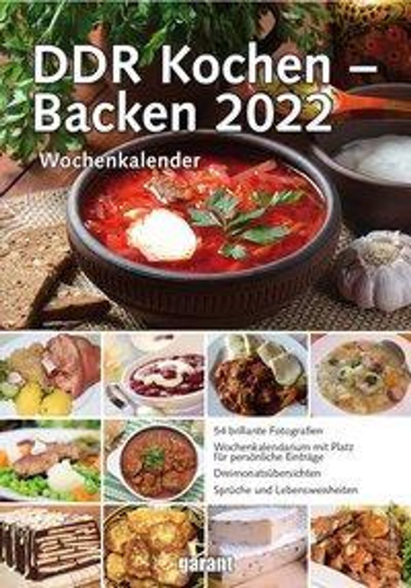 Wochenkalender DDR Kochen - Backen 2022 - Kalender bestellen