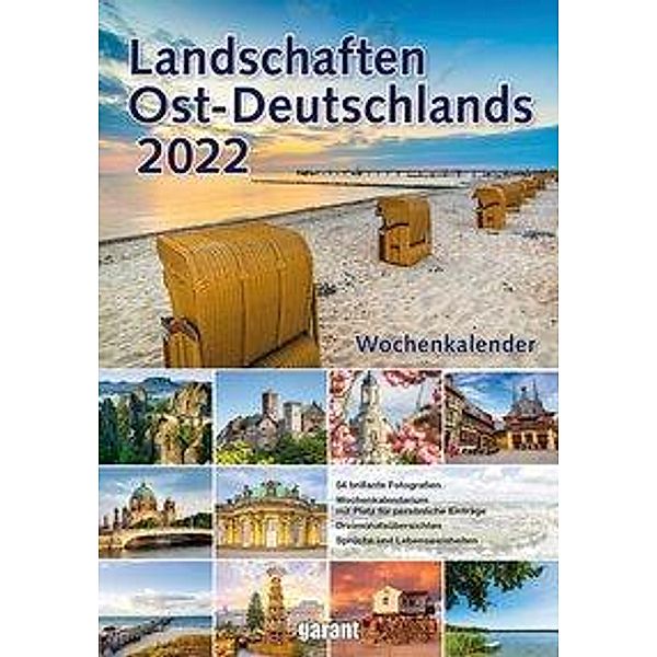 Wochenkalender Landschaften Ostdeutschlands 2022