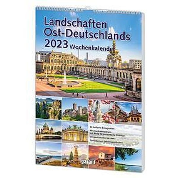 Wochenkalender Landschaften Ostdeutschlands 2023