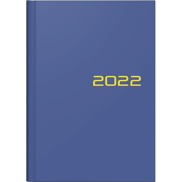 Wochenkalender Modell 796, 2022, Balacron-Einband blau