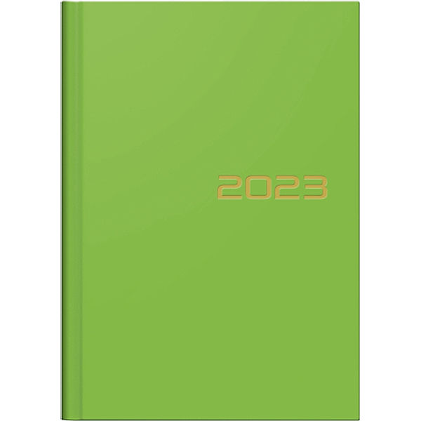 Wochenkalender Modell 796, 2023, Balacron-Einband grün