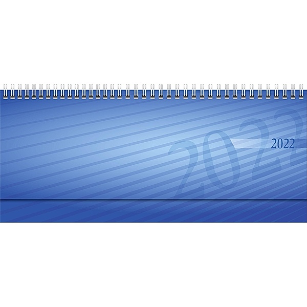 Wochenkalender Modell septant, 2022, PP-Einband mit verlängerter Rückwand blau