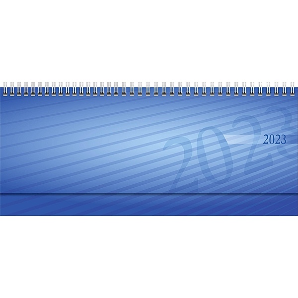 Wochenkalender Modell septant, 2023, PP-Einband mit verlängerter Rückwand blau