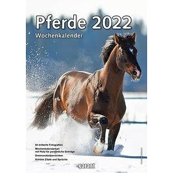 Wochenkalender Pferde 2022