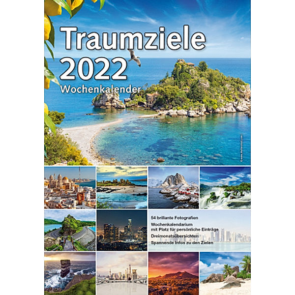 Wochenkalender Traumziele 2022