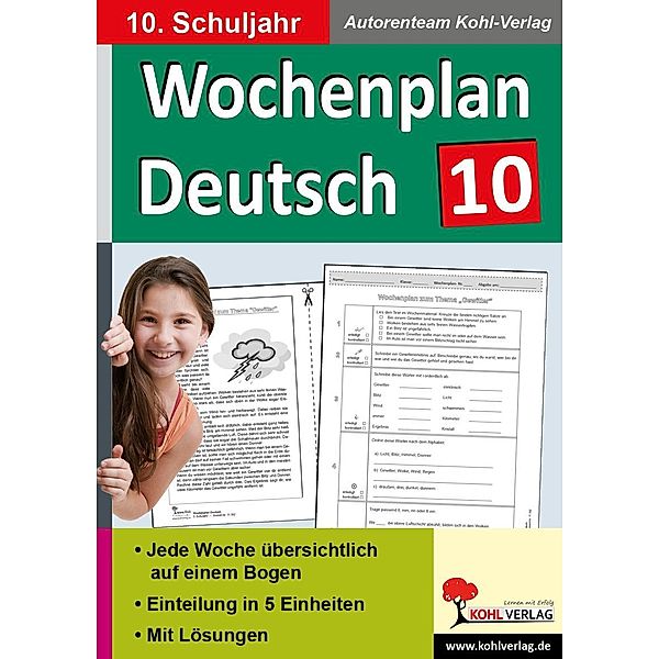 Wochenplan Deutsch, 10. Schuljahr