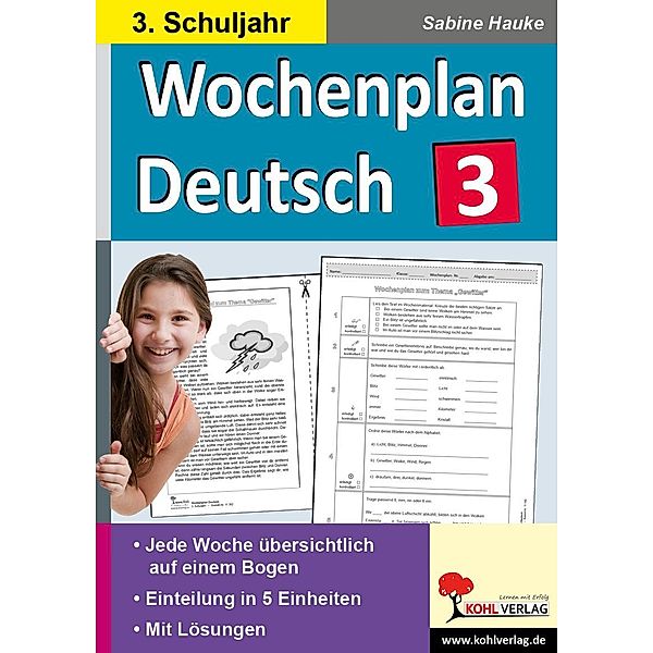 Wochenplan Deutsch / Klasse 3, Sabine Hauke