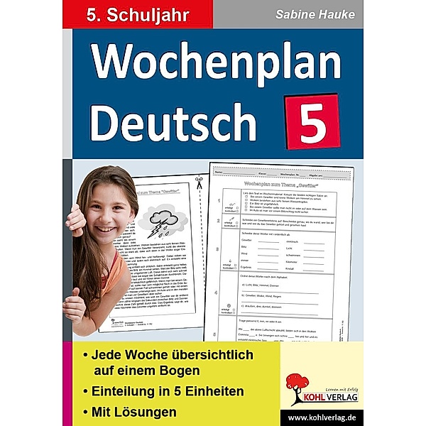Wochenplan Deutsch / Klasse 5, Sabine Hauke