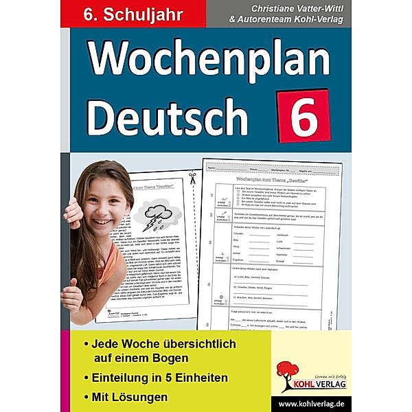 Wochenplan Deutsch / Klasse 6, Christiane Vatter-Wittl