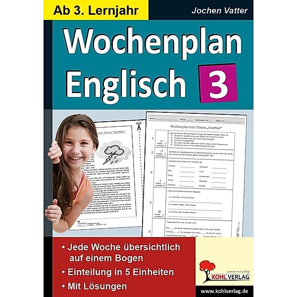 Wochenplan Englisch, 3. Lernjahr, Jochen Vatter