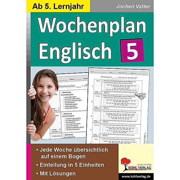 Wochenplan Englisch 5 / Wochenplan, Jochen Vatter