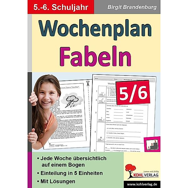 Wochenplan Fabeln / Klasse 5-6, Birgit Brandenburg