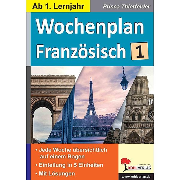 Wochenplan Französisch / ab 1. Lernjahr, Prisca Thierfelder