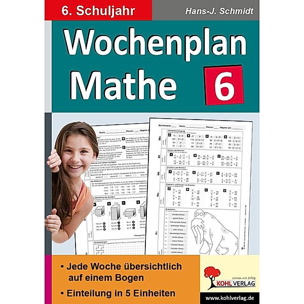 Wochenplan Mathe / 6. Schuljahr, Hans-J. Schmidt