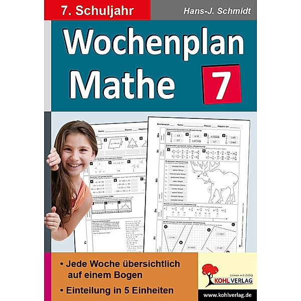 Wochenplan Mathe, 7. Schuljahr, Hans-J. Schmidt