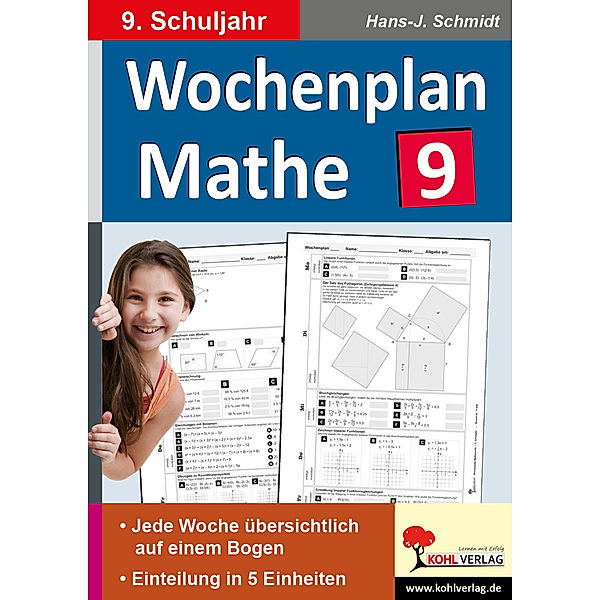 Wochenplan Mathe, 9. Schuljahr, Hans-J. Schmidt