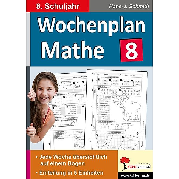 Wochenplan Mathe / Klasse 8, Hans-J. Schmidt