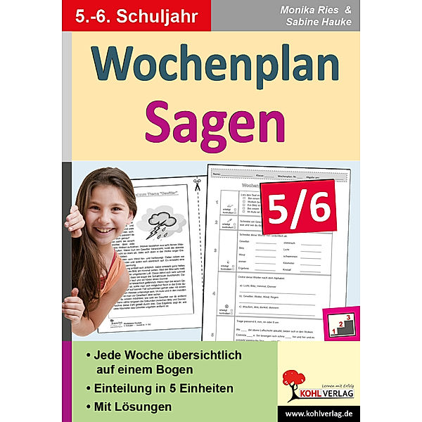 Wochenplan Sagen 5/6, Monika Ries, Sabine Hauke