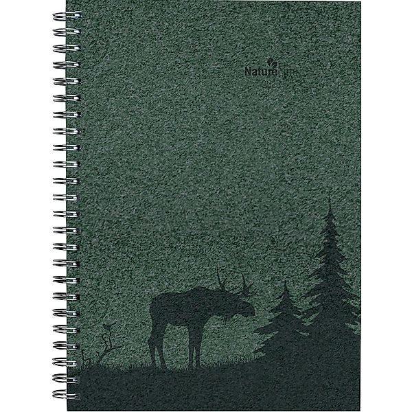 Wochenplaner Nature Line Pine 2023 - Taschen-Kalender A5 - 1 Woche 2 Seiten - Ringbindung - 128 Seiten - Umwelt-Kalender