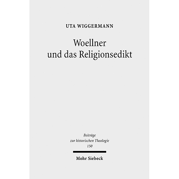 Woellner und das Religionsedikt, Uta Wiggermann