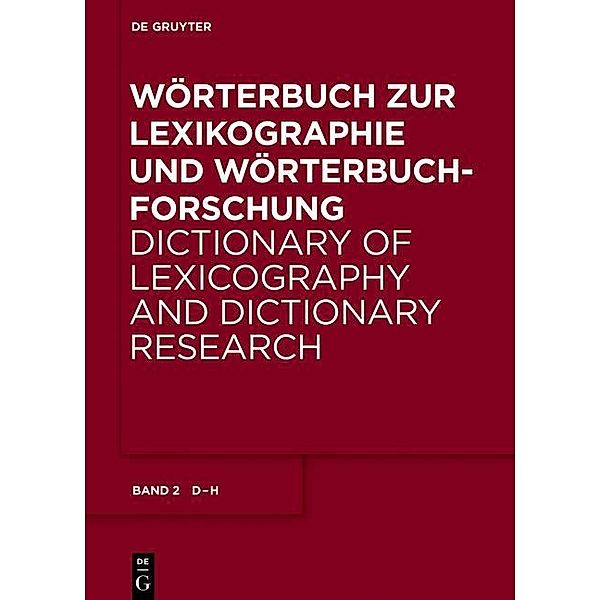 Wörterbuch zur Lexikographie und Wörterbuchforschung: D - H