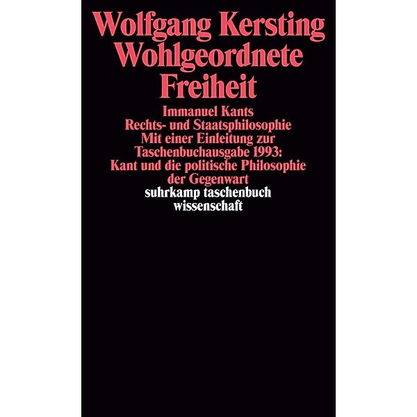 Wohlgeordnete Freiheit, Wolfgang Kersting
