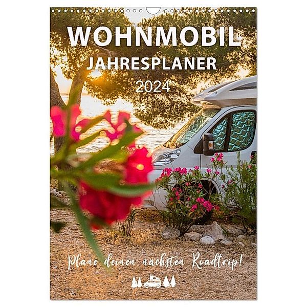 Wohnmobil Jahresplaner (Wandkalender 2024 DIN A3 hoch), CALVENDO Monatskalender, Mario Weigt