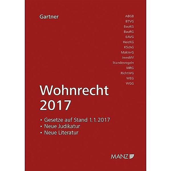 Wohnrecht 2017  (f. Österreich), Herbert Gartner
