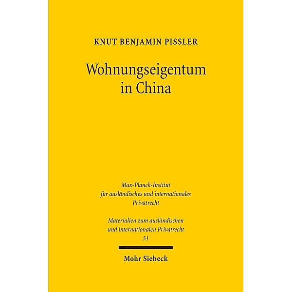 Wohnungseigentum in China, Knut Benjamin Pißler