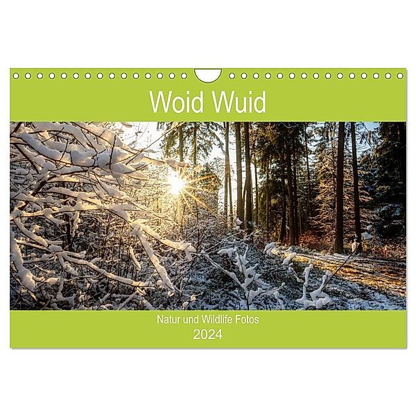 Woid Wuid - Natur und Wildlifefotos (Wandkalender 2024 DIN A4 quer), CALVENDO Monatskalender, Woid Wuid