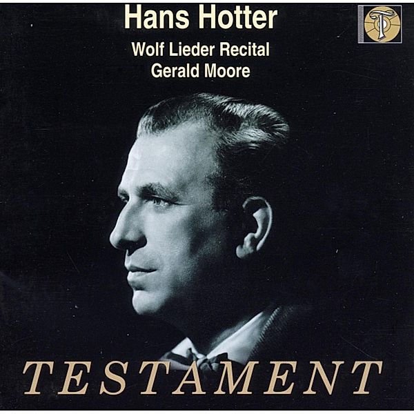 Wolf Lieder Recital, Hans Hotter, Gerald Moore