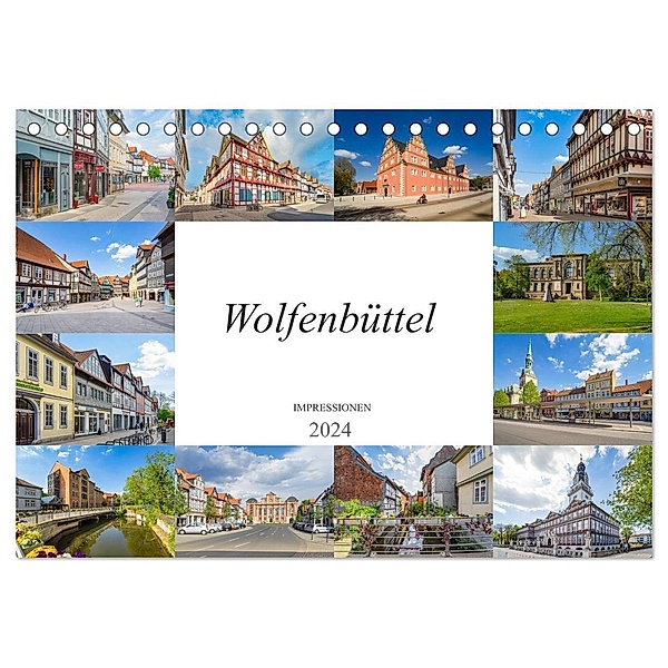 Wolfenbüttel Impressionen (Tischkalender 2024 DIN A5 quer), CALVENDO Monatskalender, Dirk Meutzner