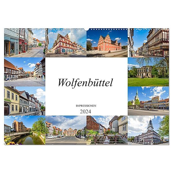 Wolfenbüttel Impressionen (Wandkalender 2024 DIN A2 quer), CALVENDO Monatskalender, Dirk Meutzner