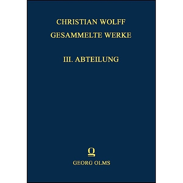 Wolffiana.Bd.8, Christian Wolff, Luigi Cataldi Madonna