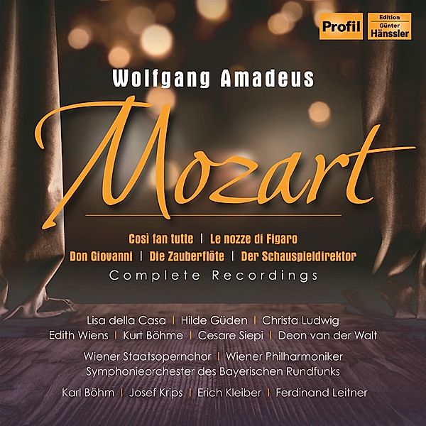 Wolfgang A. Mozart - Operas - Complete Recordings, K. Böhm, J. Krips, F. Leitner, E. Kleiber, C. Ludwig