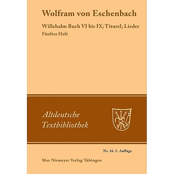 Wolfram von Eschenbach.H.5, Wolfram von Eschenbach