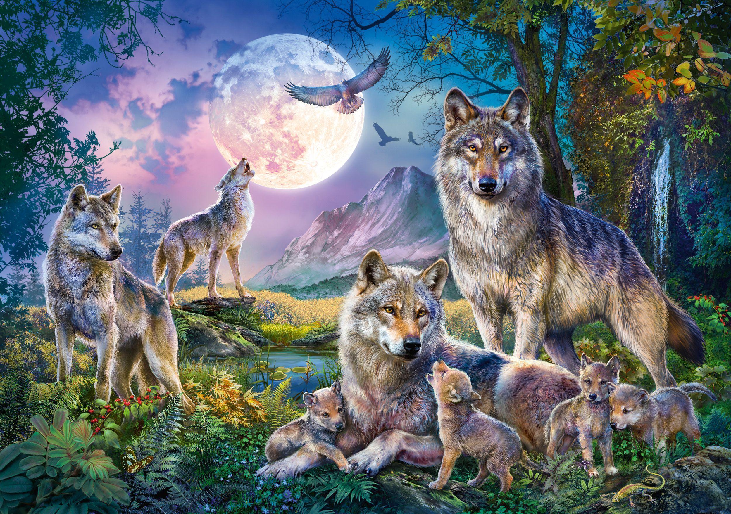 Wolfsfamilie Puzzle jetzt bei Weltbild.de bestellen