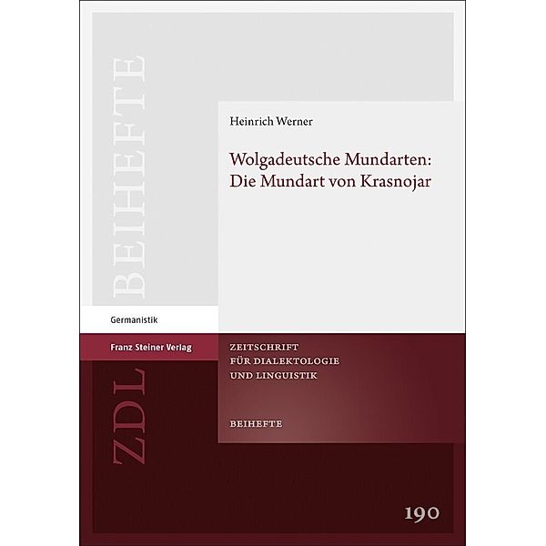 Wolgadeutsche Mundarten: Die Mundart von Krasnojar, Heinrich Werner