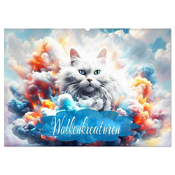 Wolkenkreaturen (Wandkalender 2025 DIN A2 quer), CALVENDO Monatskalender, Calvendo, Dusanka Djeric