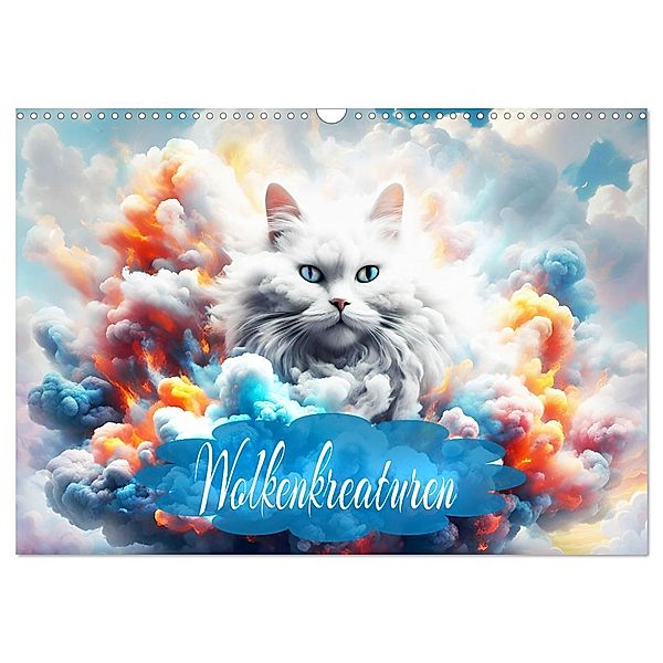 Wolkenkreaturen (Wandkalender 2025 DIN A3 quer), CALVENDO Monatskalender, Calvendo, Dusanka Djeric
