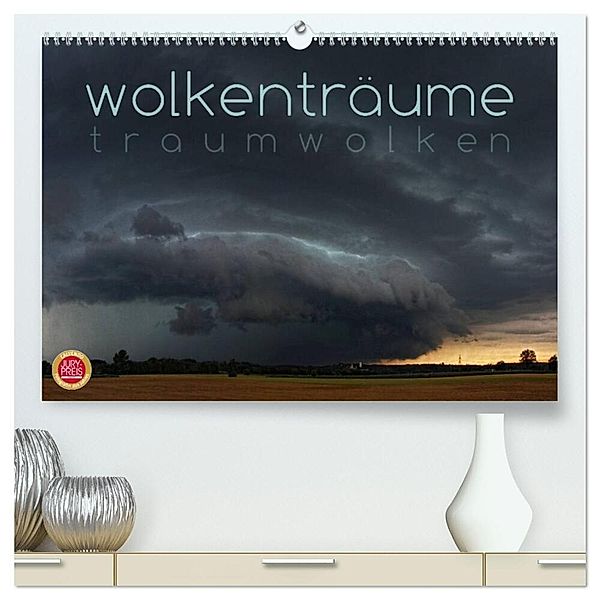 Wolkenträume - Traumwolken (hochwertiger Premium Wandkalender 2025 DIN A2 quer), Kunstdruck in Hochglanz, Calvendo, Martina Cross