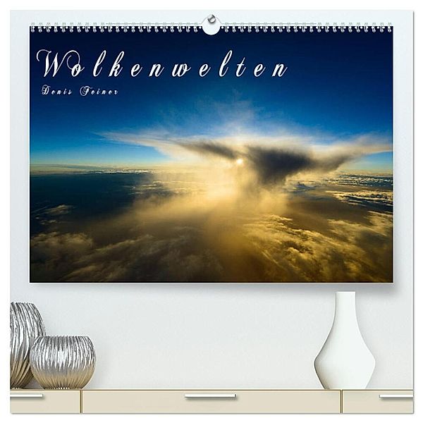 Wolkenwelten (hochwertiger Premium Wandkalender 2024 DIN A2 quer), Kunstdruck in Hochglanz, Denis Feiner