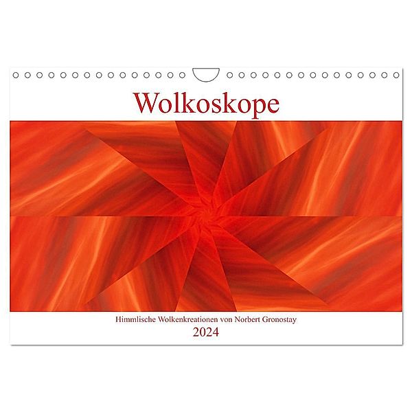 Wolkoskope - Himmlische Wolkenkreationen (Wandkalender 2024 DIN A4 quer), CALVENDO Monatskalender, Norbert Gronostay